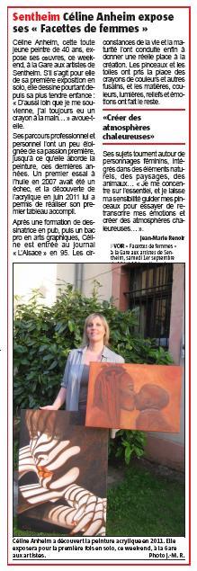 Journal "L'Alsace" - édition de Thann - août 2012