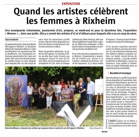 Women Too - septembre 2016 - Rixheim - Jardin maison d'hôtes chez Diane