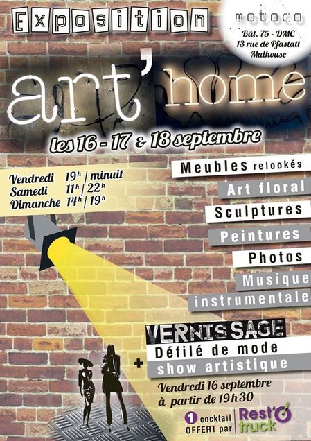 Affiche Expo Art'Home #1 - Motoco - Mulhouse