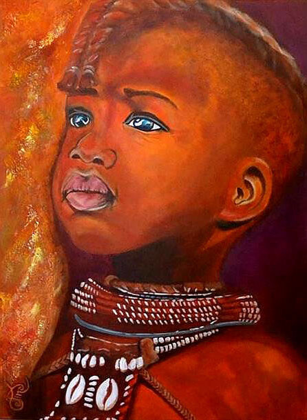 "Enfant Himba" - 80 x 60 cm - Célina © - VENDU