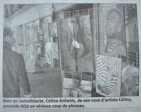 Journal "L'Alsace" - 9 août 2014 - Marché des Arts - Mulhouse - Détails